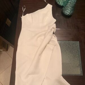 One shoulder formal dress